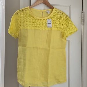 NWT! J. Crew linen top
